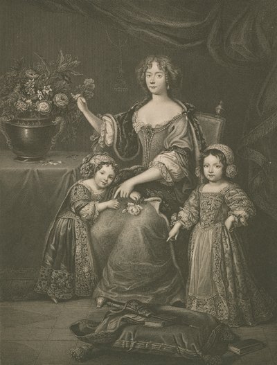 ヘンリエッタスチュアート、公爵夫人オーリンズ 作： After Pierre Mignard